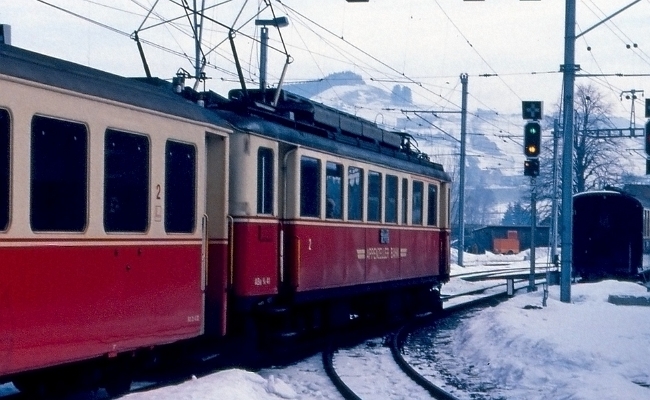 Ab ABe 4_4 41 Appenzell b ABDe 4/4 41 -- Appenzell -- 17.02.1986
