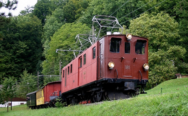 rhb-181-chantemerlejpg BC / RhB (Bernina Bahn) Ge 4/4 181 -- Chantemerle -- 14.09.2008