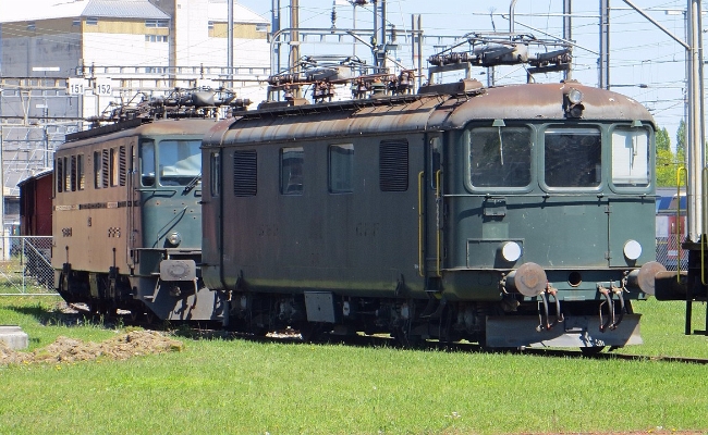 sbb-re-4-4-10046-locorama SBB CFF FFS Re 4/4 I 10046, Ae 6/6 -- Locorama Romanshorn -- 05.05.2016