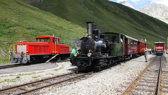 DFB Dampfbahn Furka Bergstrecke Ligne Realp - Furka - Oberwald