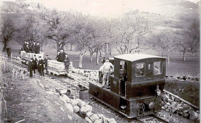 cev-construction-1900 CEV Train de construction de la ligne. En Clie. 1900