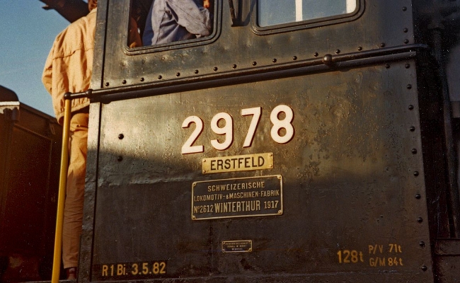 sbb-c 5-6-2978-basel-2 SBB CFF FFS HISTORIC, C 5/6 2978 -- Basel -- 10.1982 -- Exposition Eisenbahn 82